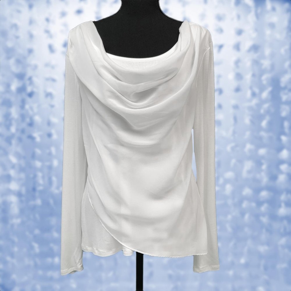 Cable & Gauge Women's Long Sleeve Blouse Size:M NWT